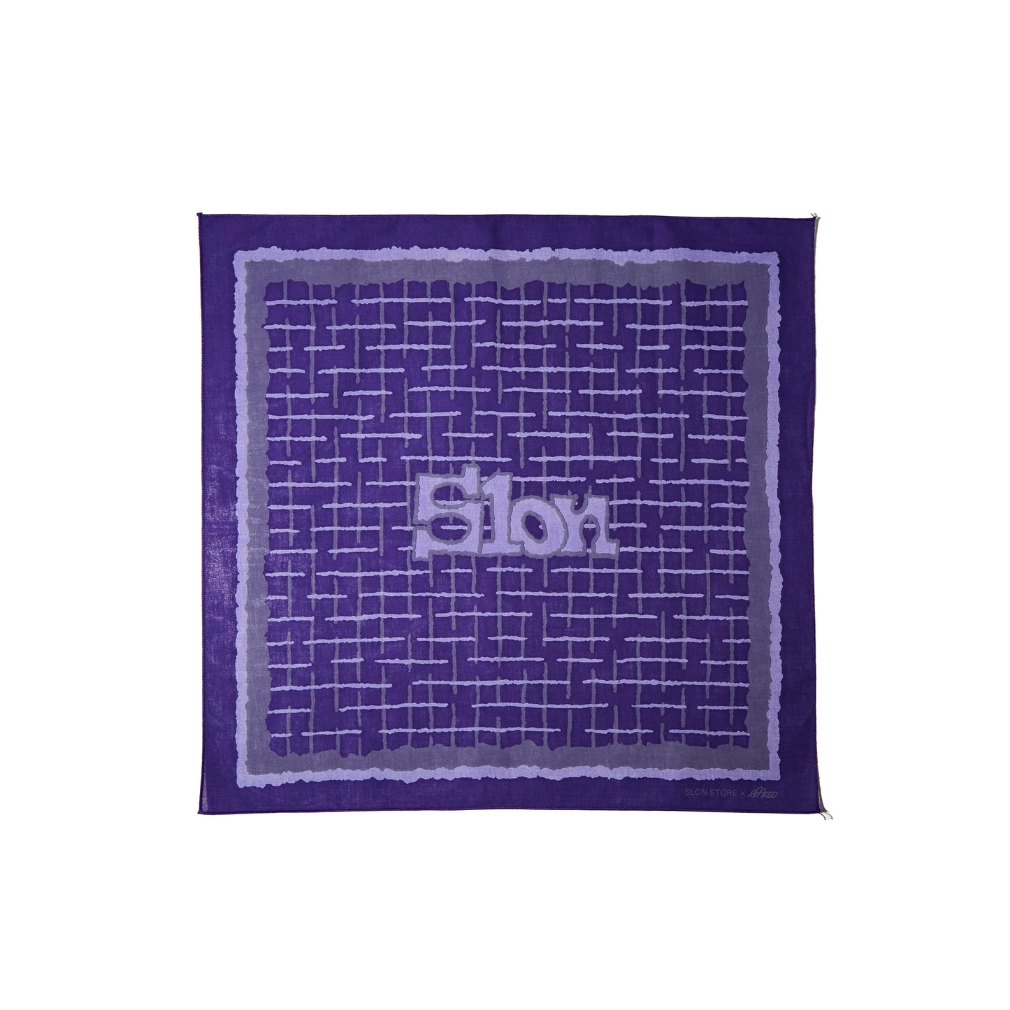 Slon x M U U Graph Check Bandana - Purple