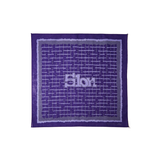 Slon x M U U Graph Check Bandana - Purple