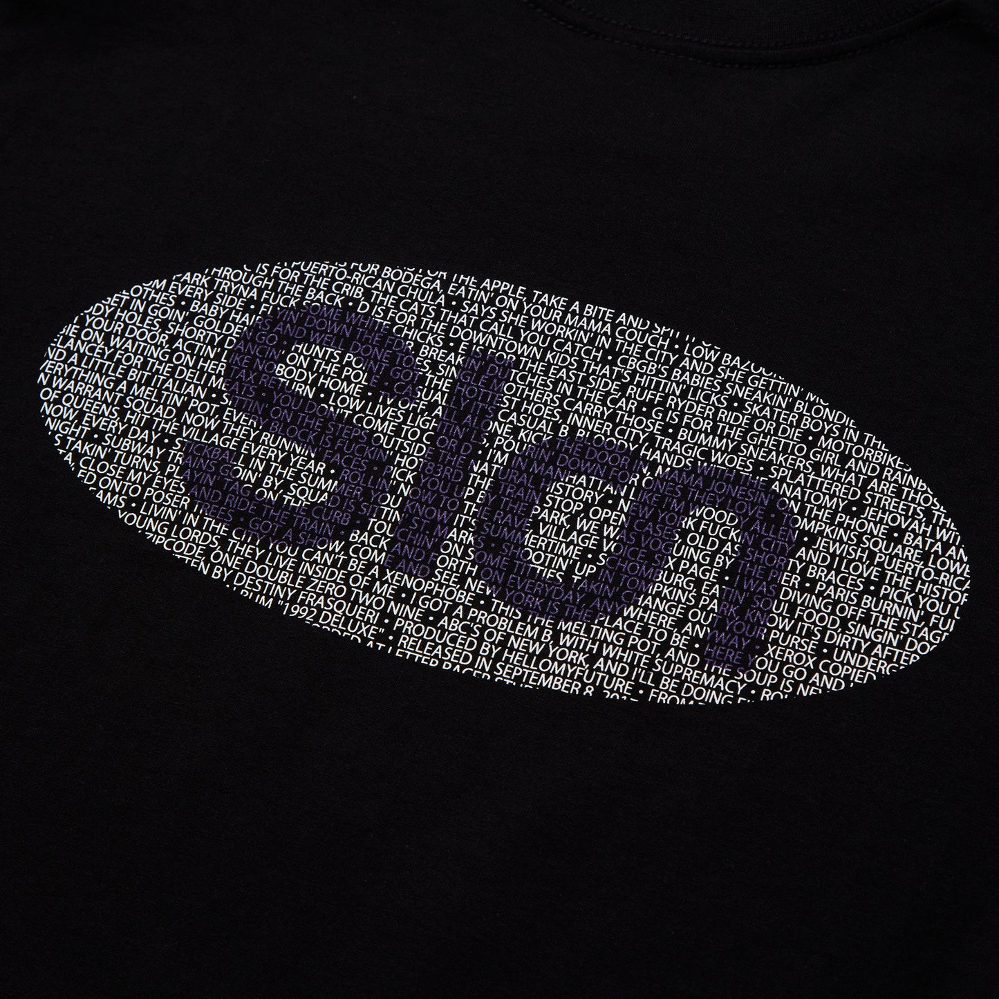 Slon ABCs of New York S/S Tee- Black