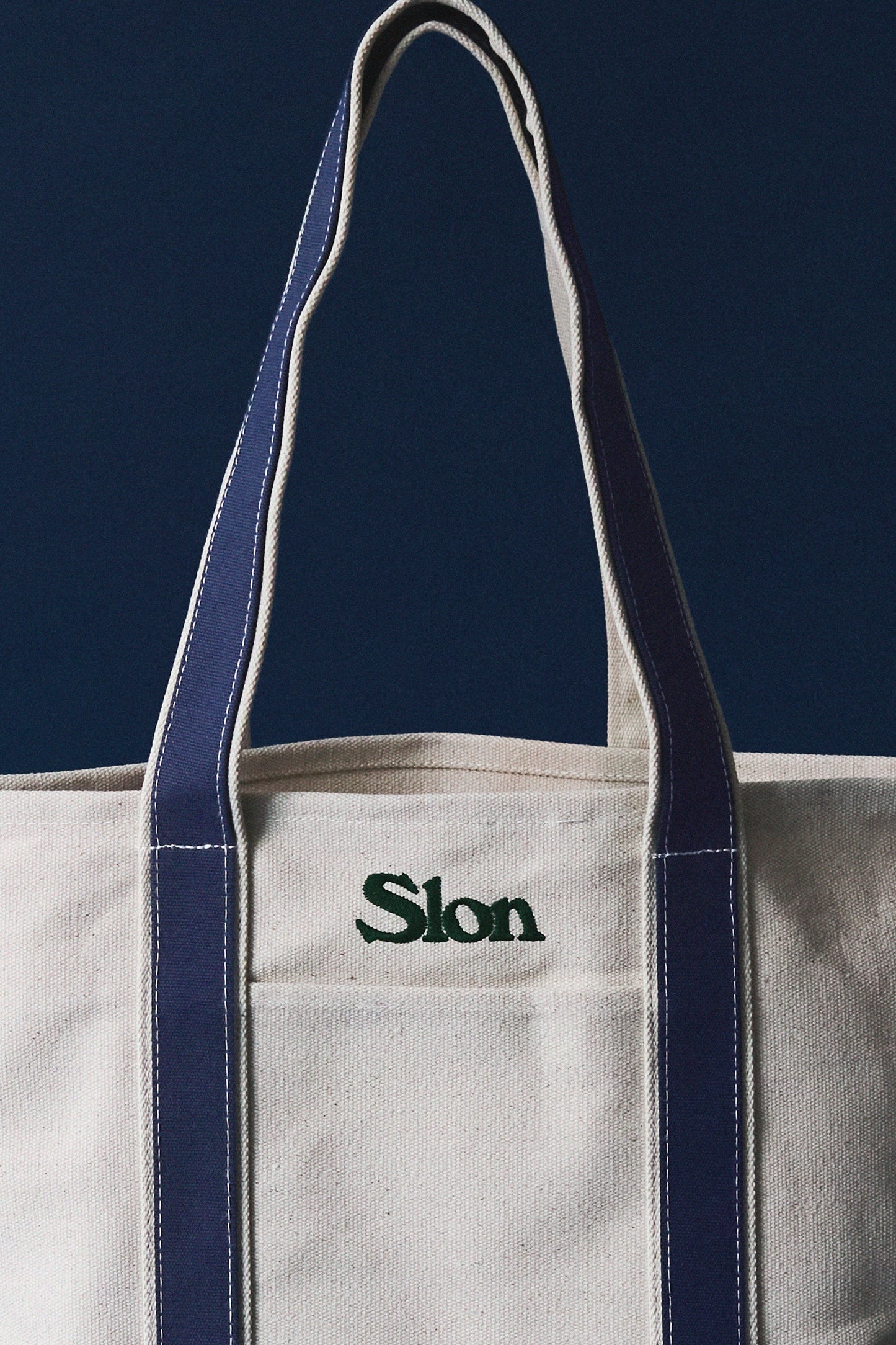 Slon Anytime Tote - Natural/Navy