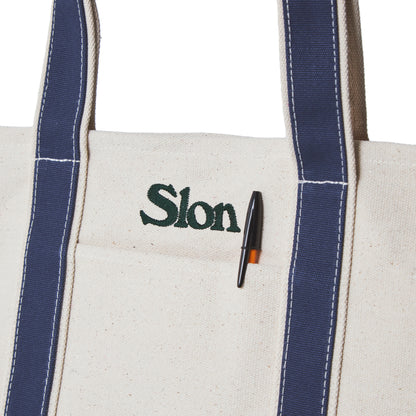Slon Anytime Tote - Natural/Navy