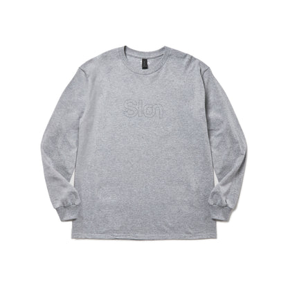 Slon RK-1 Outlined L/S Tee - Heather Grey
