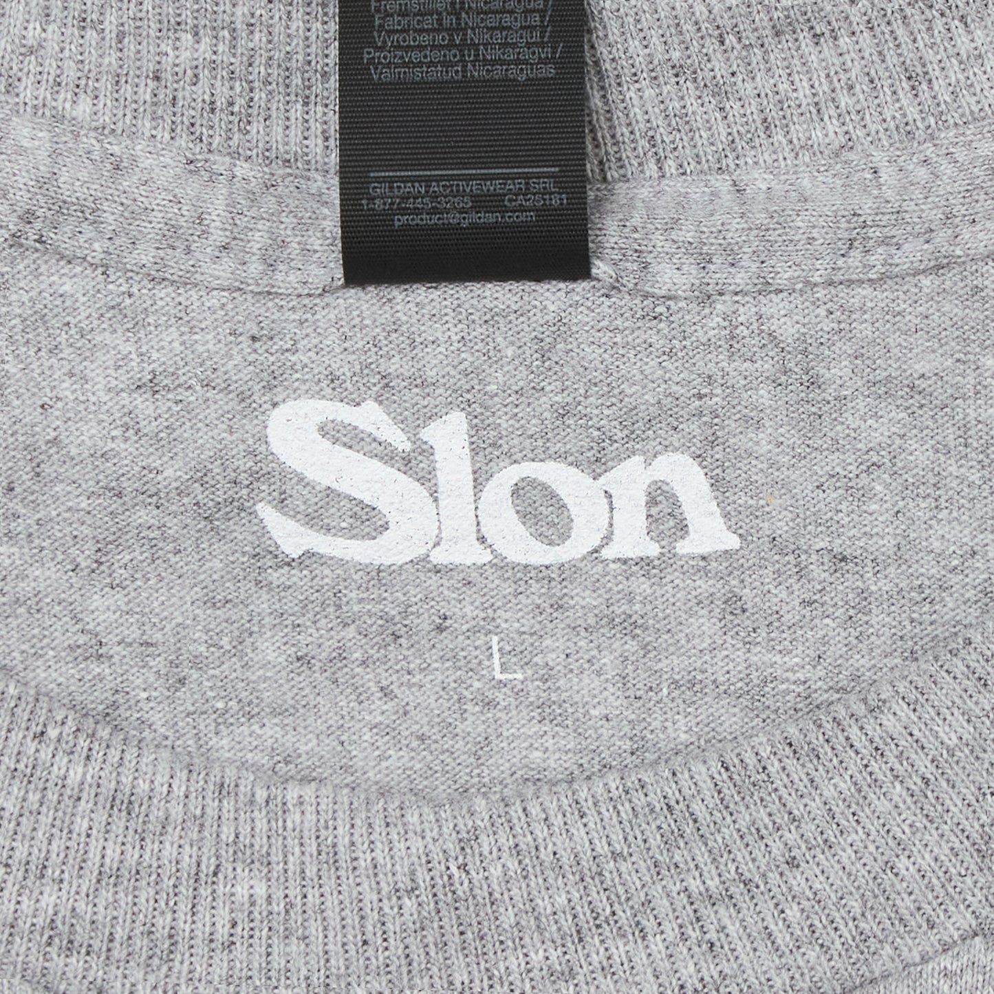 Slon RK-1 Outlined L/S Tee - Heather Grey