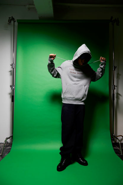 Slon NYC Dollar Stores Varsity Hoodie - Heather Grey