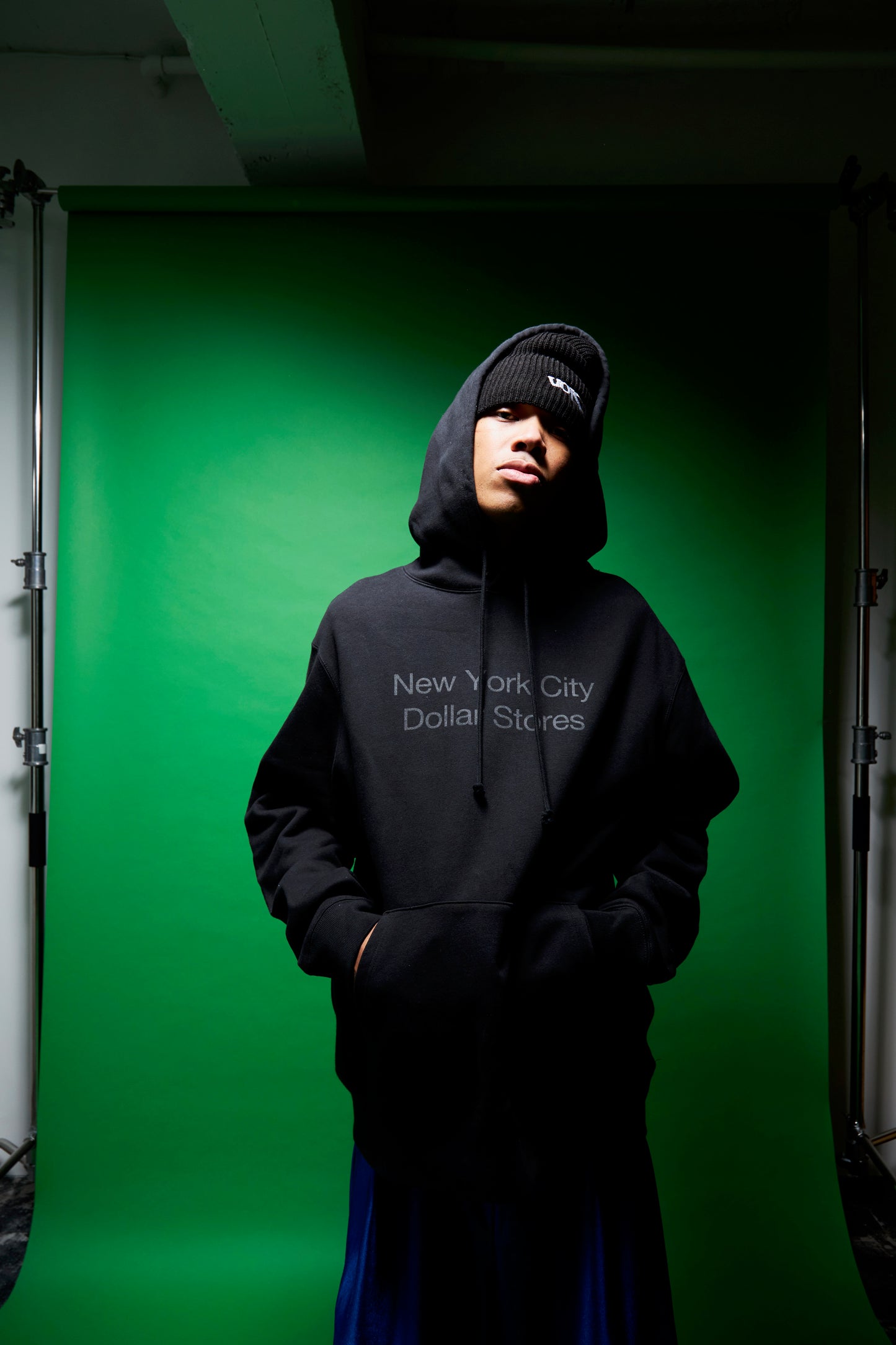 Slon NYC Dollar Stores Varsity Hoodie - Black