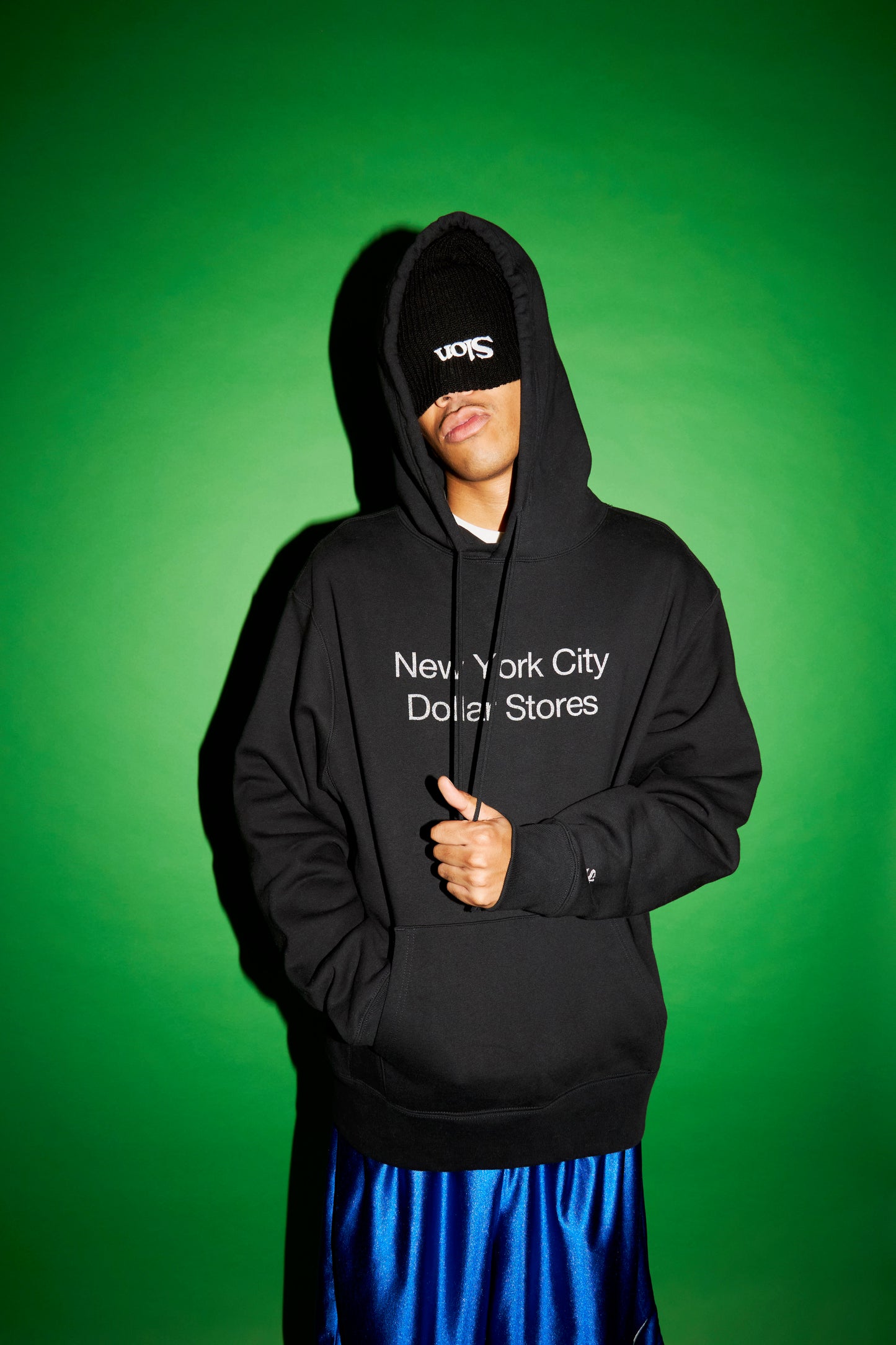 Slon NYC Dollar Stores Varsity Hoodie - Black