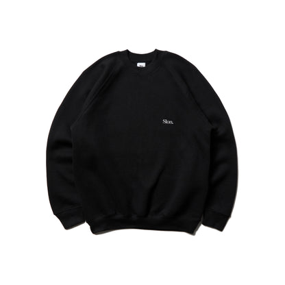 Slon Russell Raglan Crew - Black