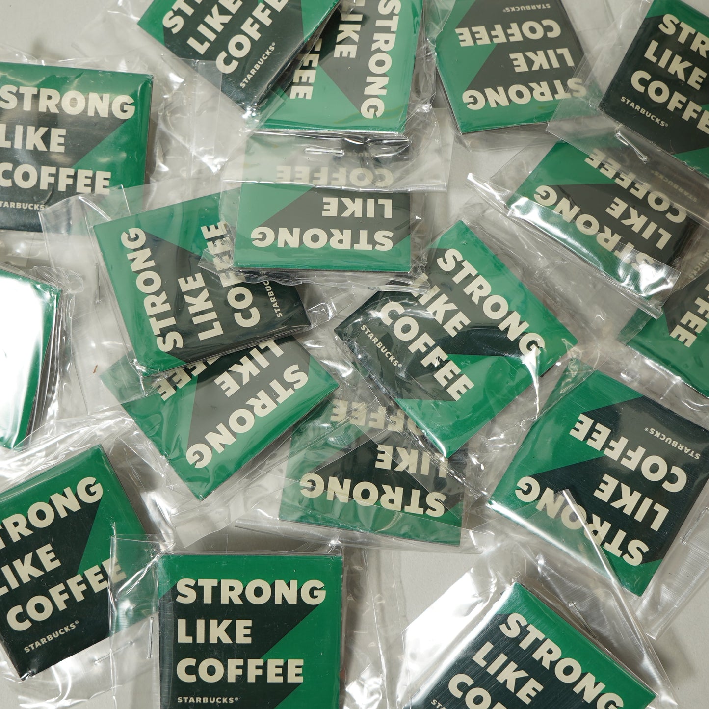 STARBUCKS "STRONG LIKE COFFEE" Pins