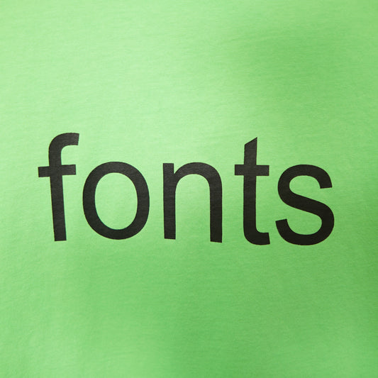 "fonts" Tee