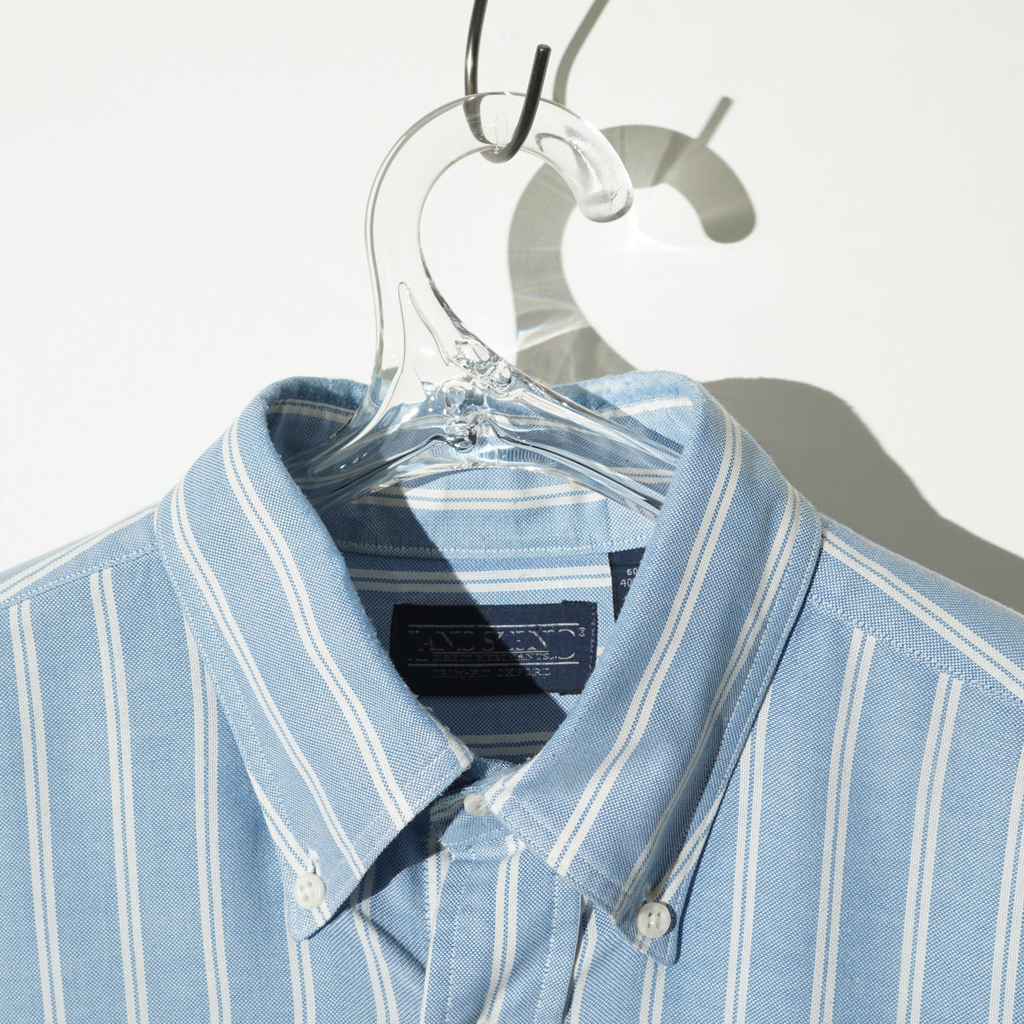 LANDS' END Oxford Striped L/S Shirt