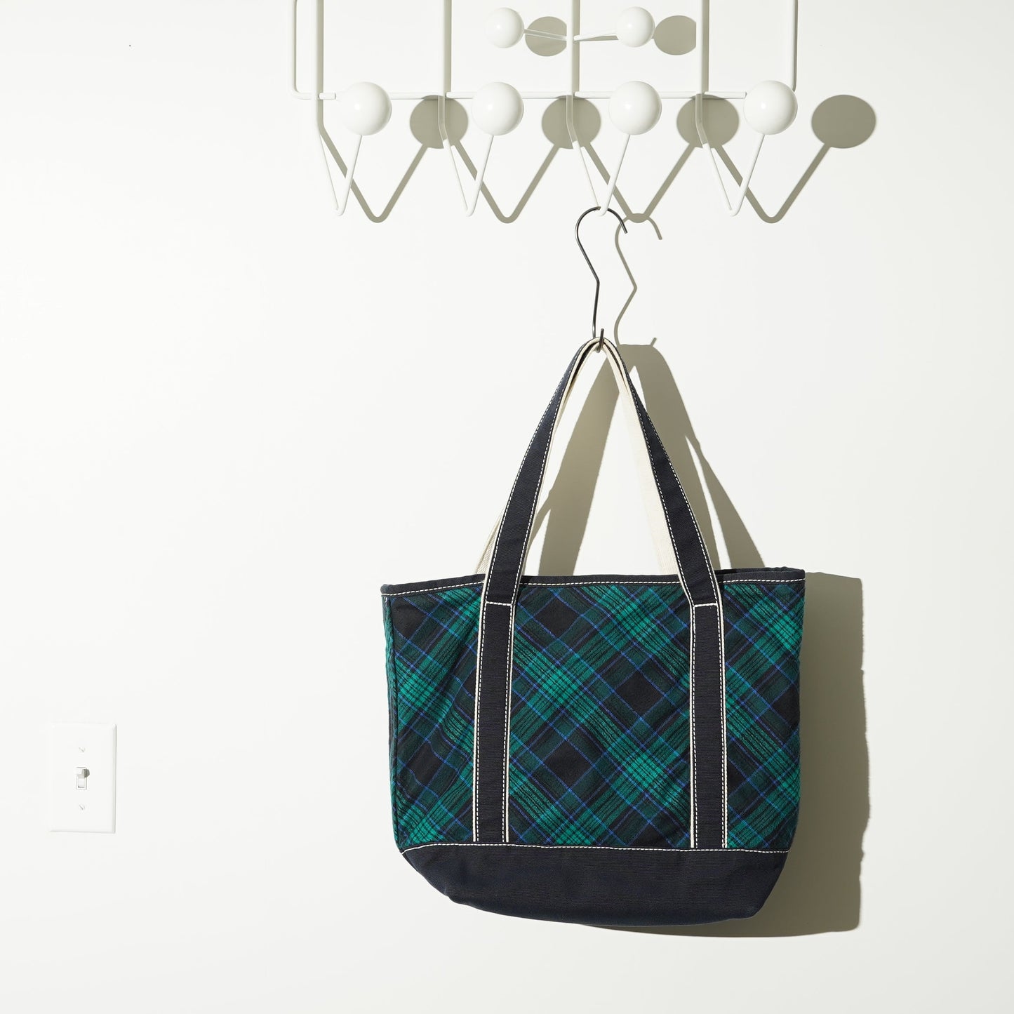 LANDS' END Plaid Tote