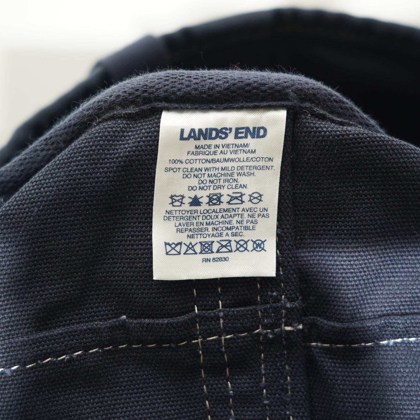 LANDS' END Plaid Tote