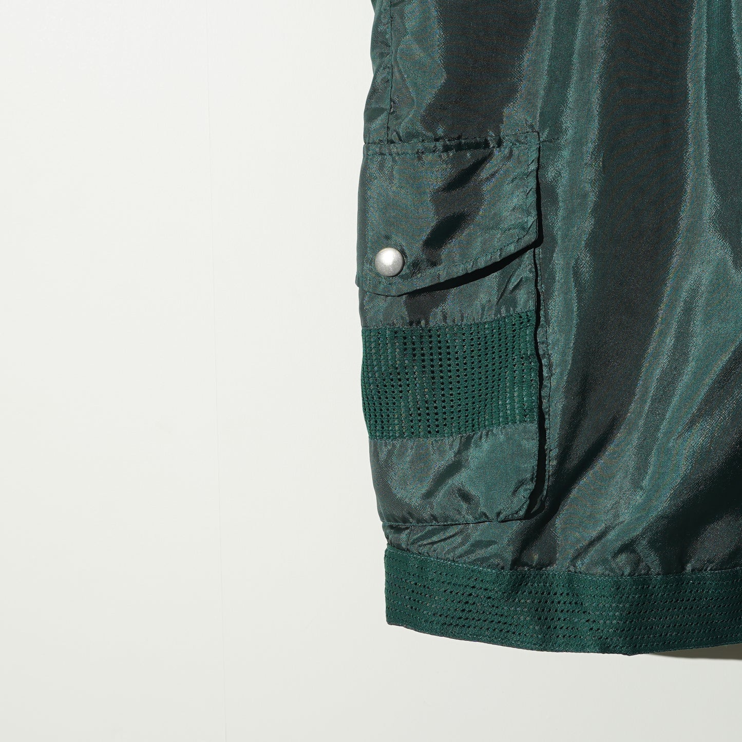 Plain Nylon Cargo Shorts