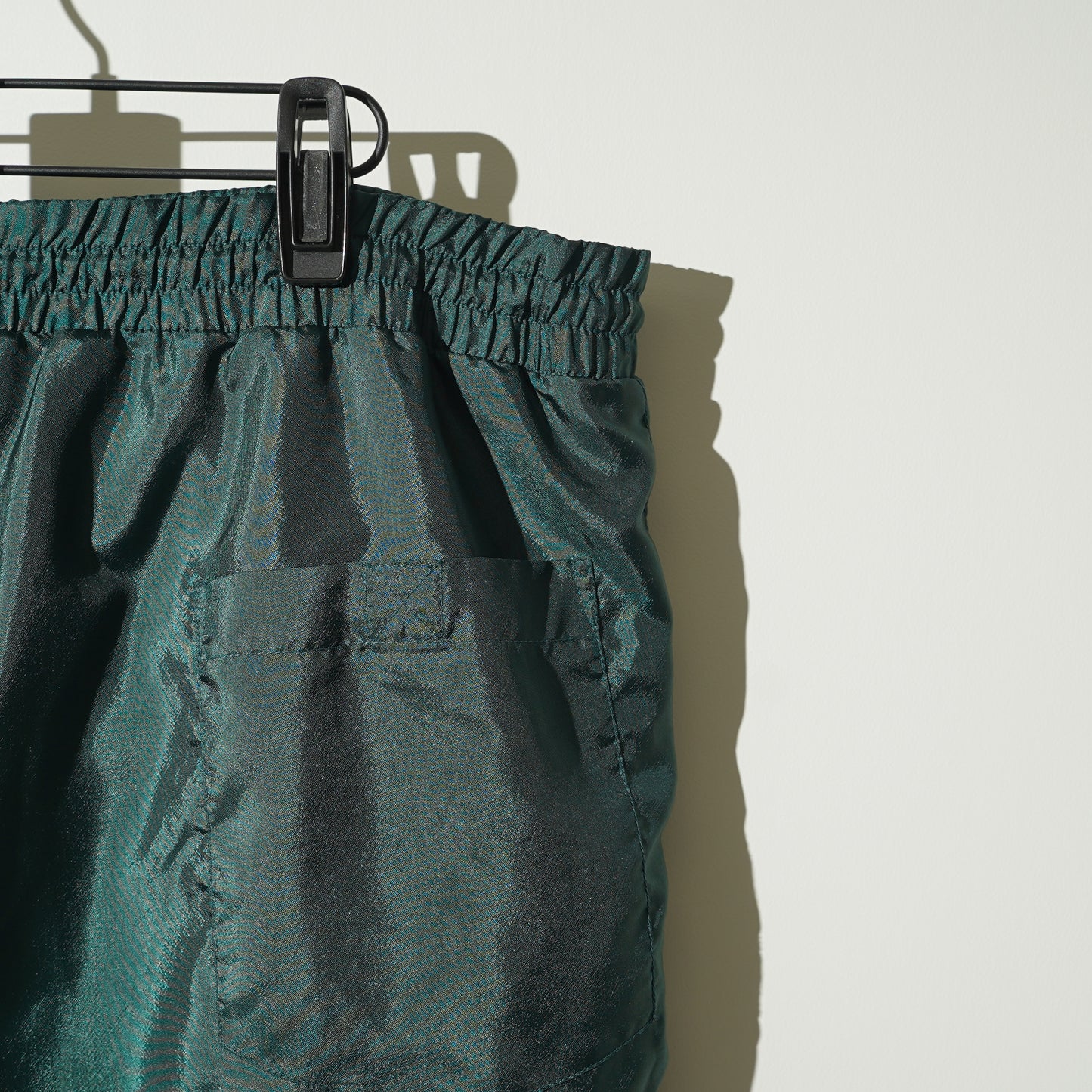 Plain Nylon Cargo Shorts