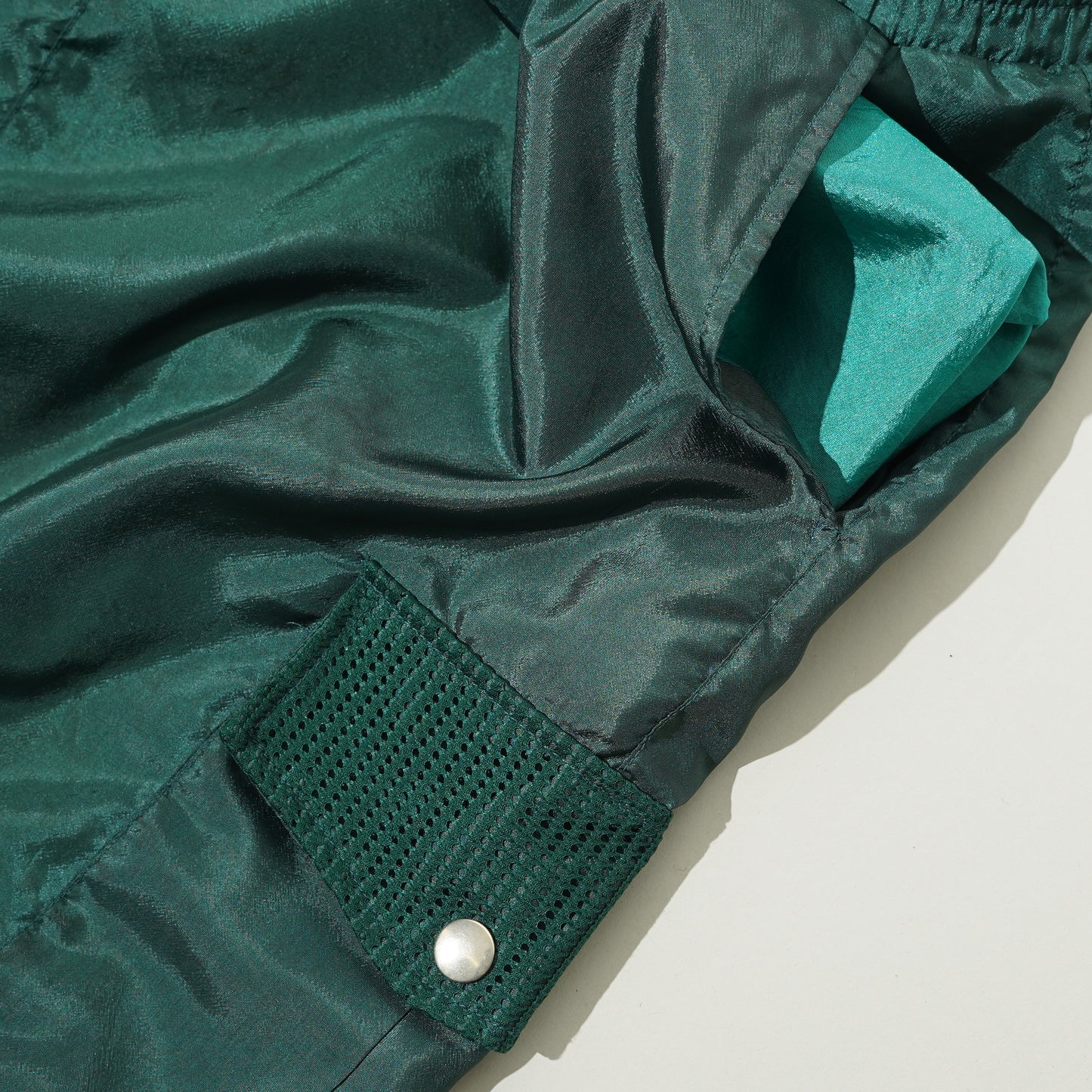 Plain Nylon Cargo Shorts