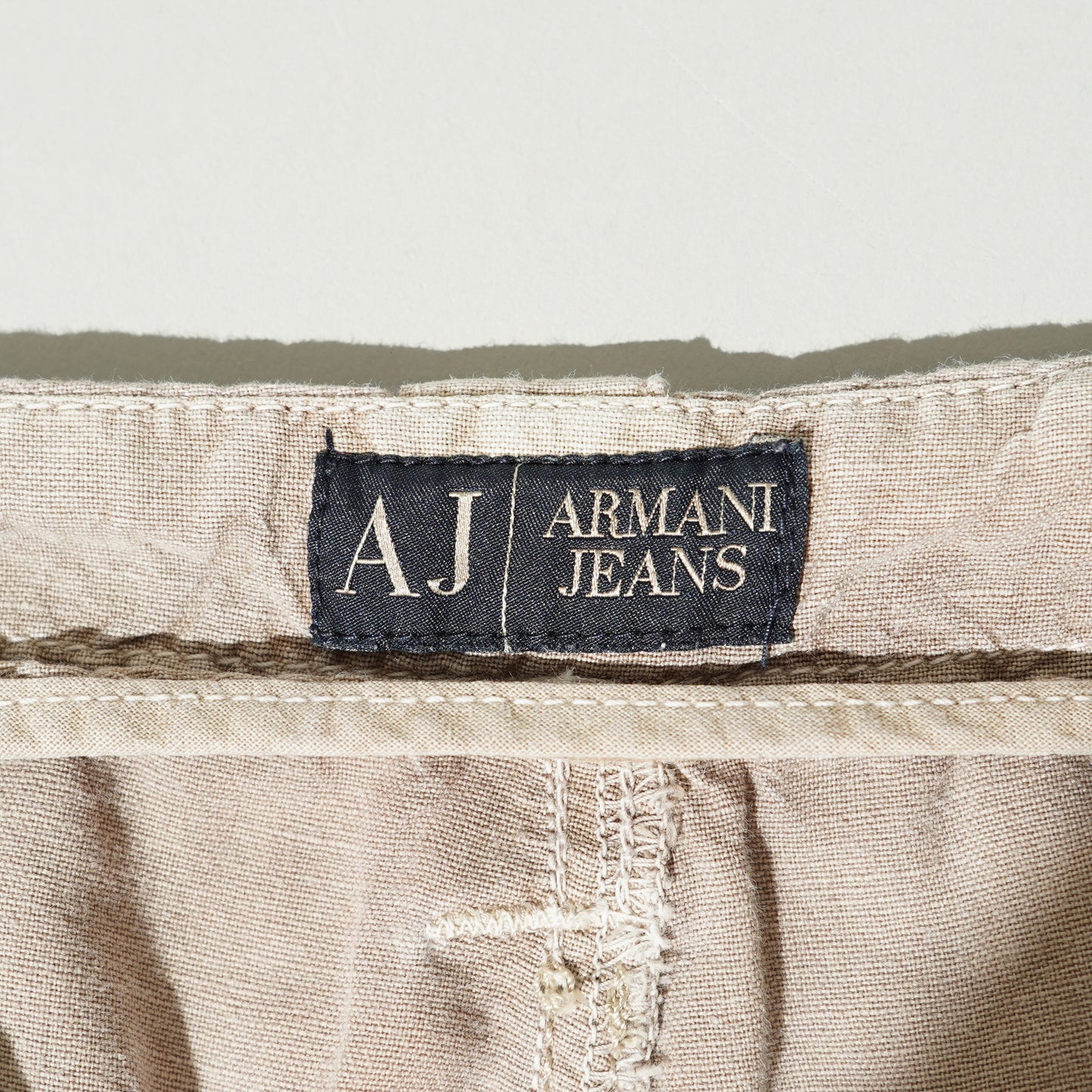 ARMANI JEANS Linen Cargo Shorts