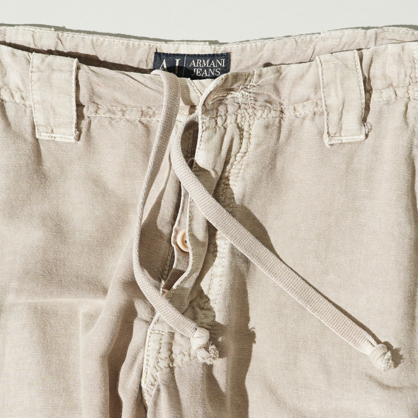 ARMANI JEANS Linen Cargo Shorts