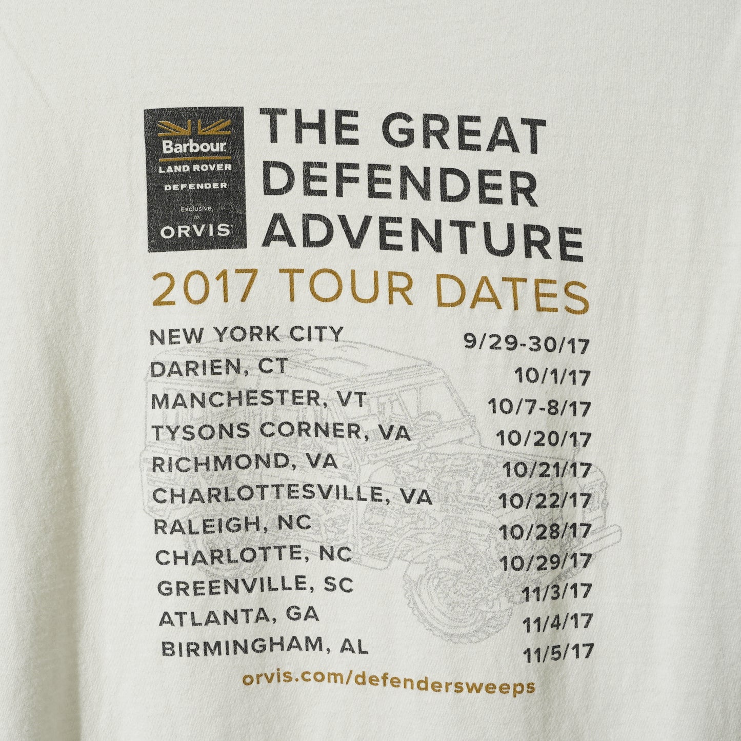 Barbour x LAND ROVER x ORVIS Tee