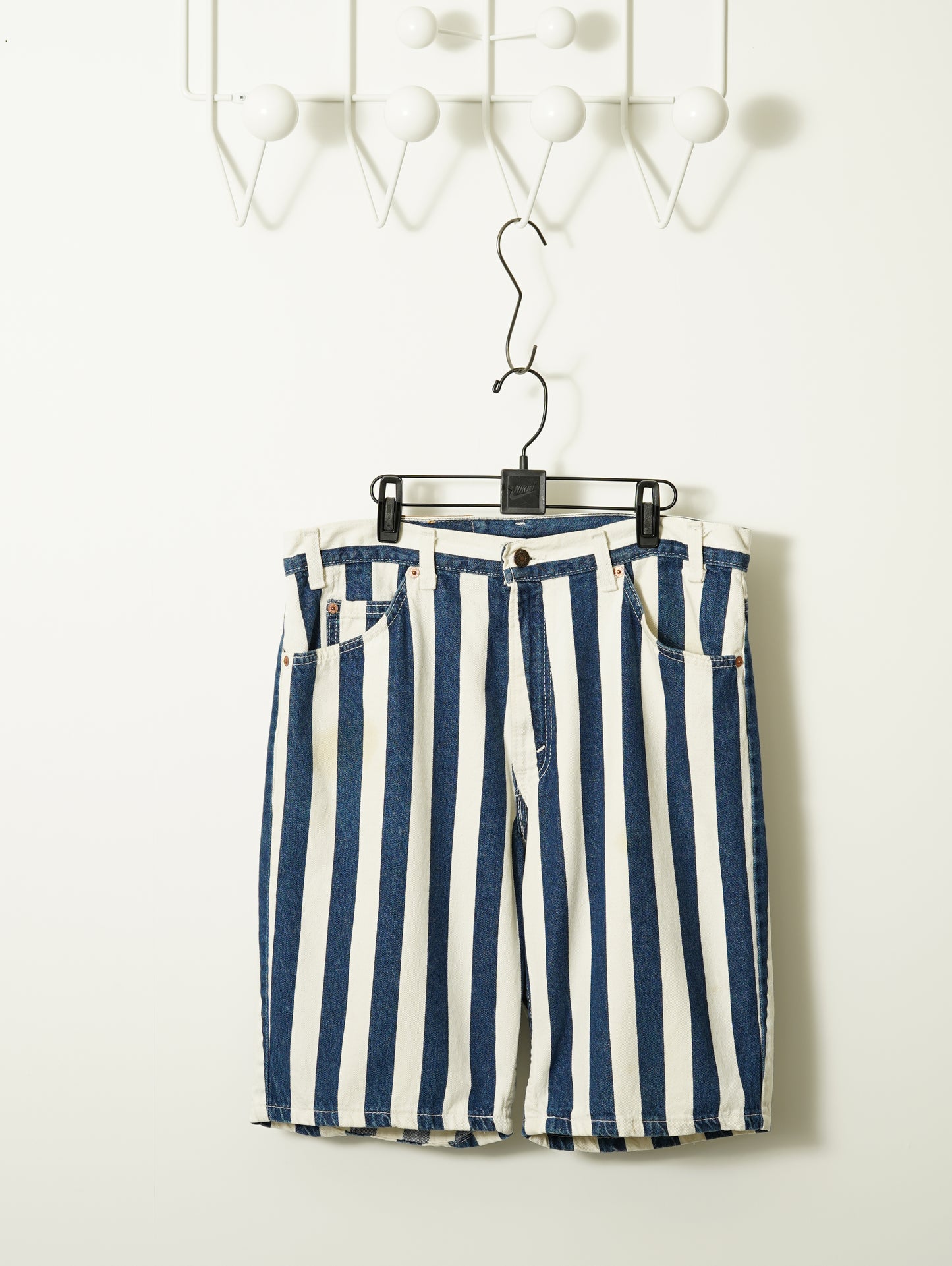 Levi's 550 Striped Denim Shorts