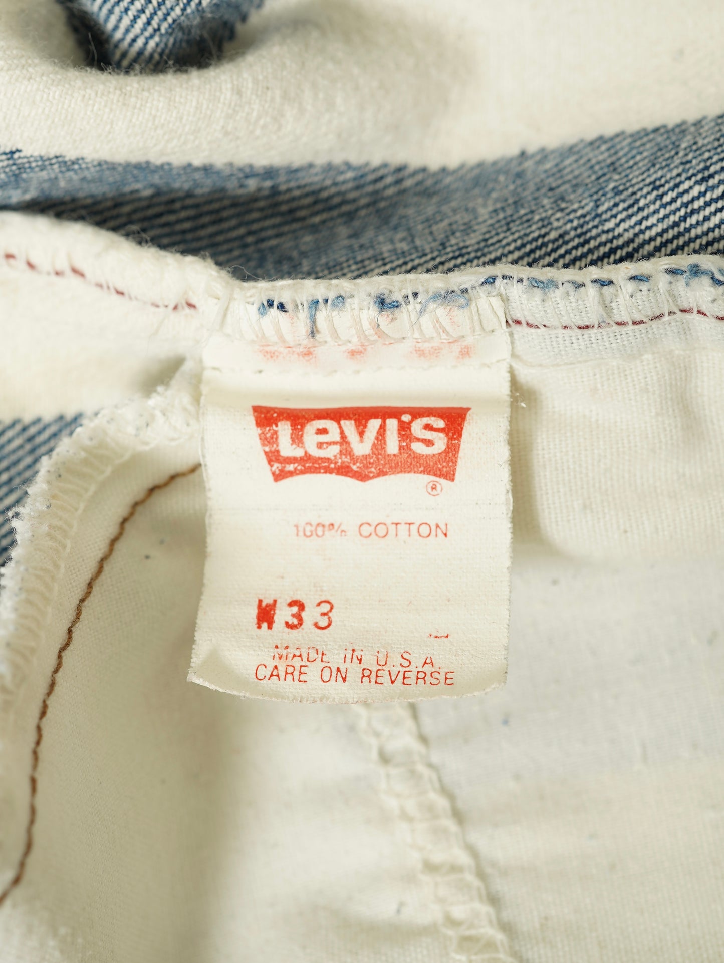 Levi's 550 Striped Denim Shorts