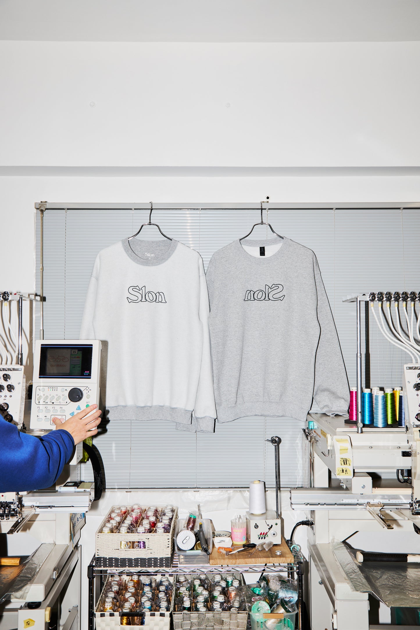 Slon Reversible Crewneck - Grey