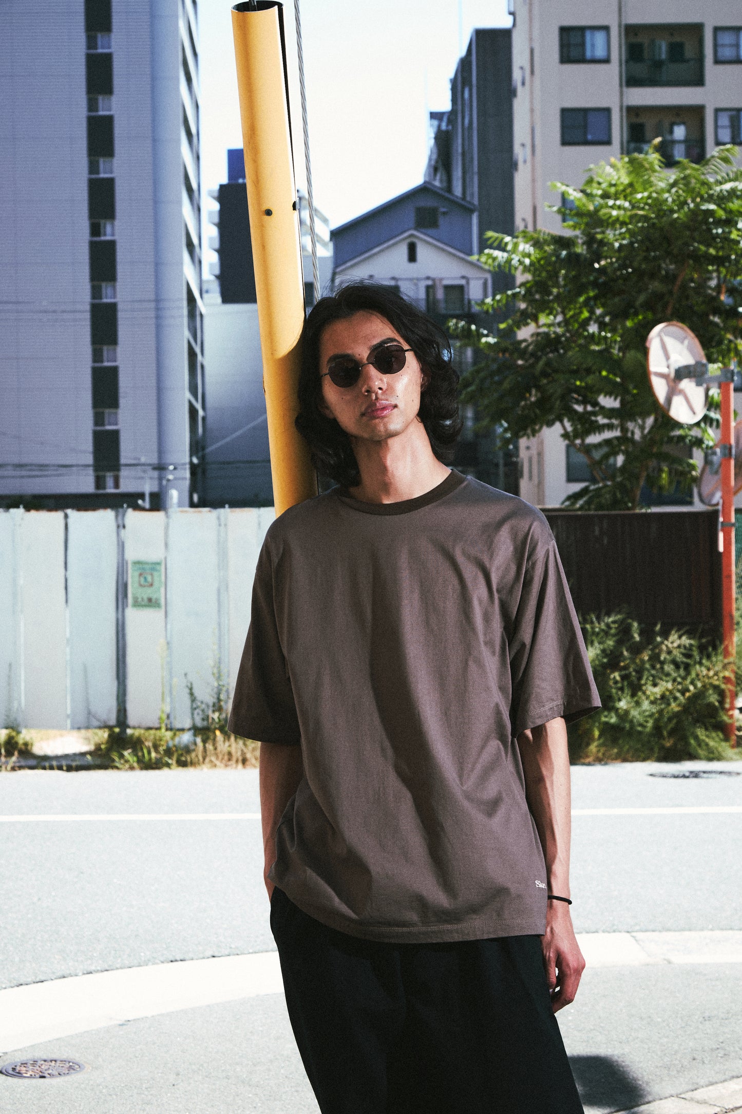 Slon Basic & Comfort S/S Tee - Sepia