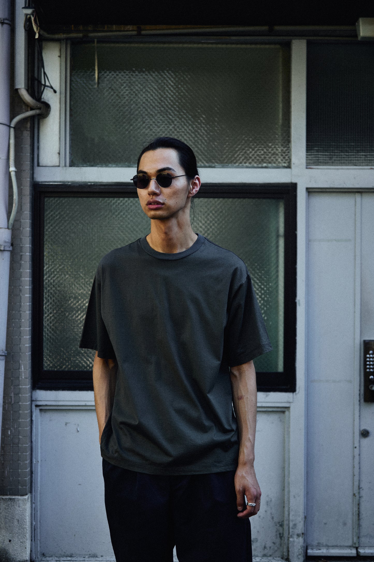 Slon Basic & Comfort S/S Tee - Grey Moss