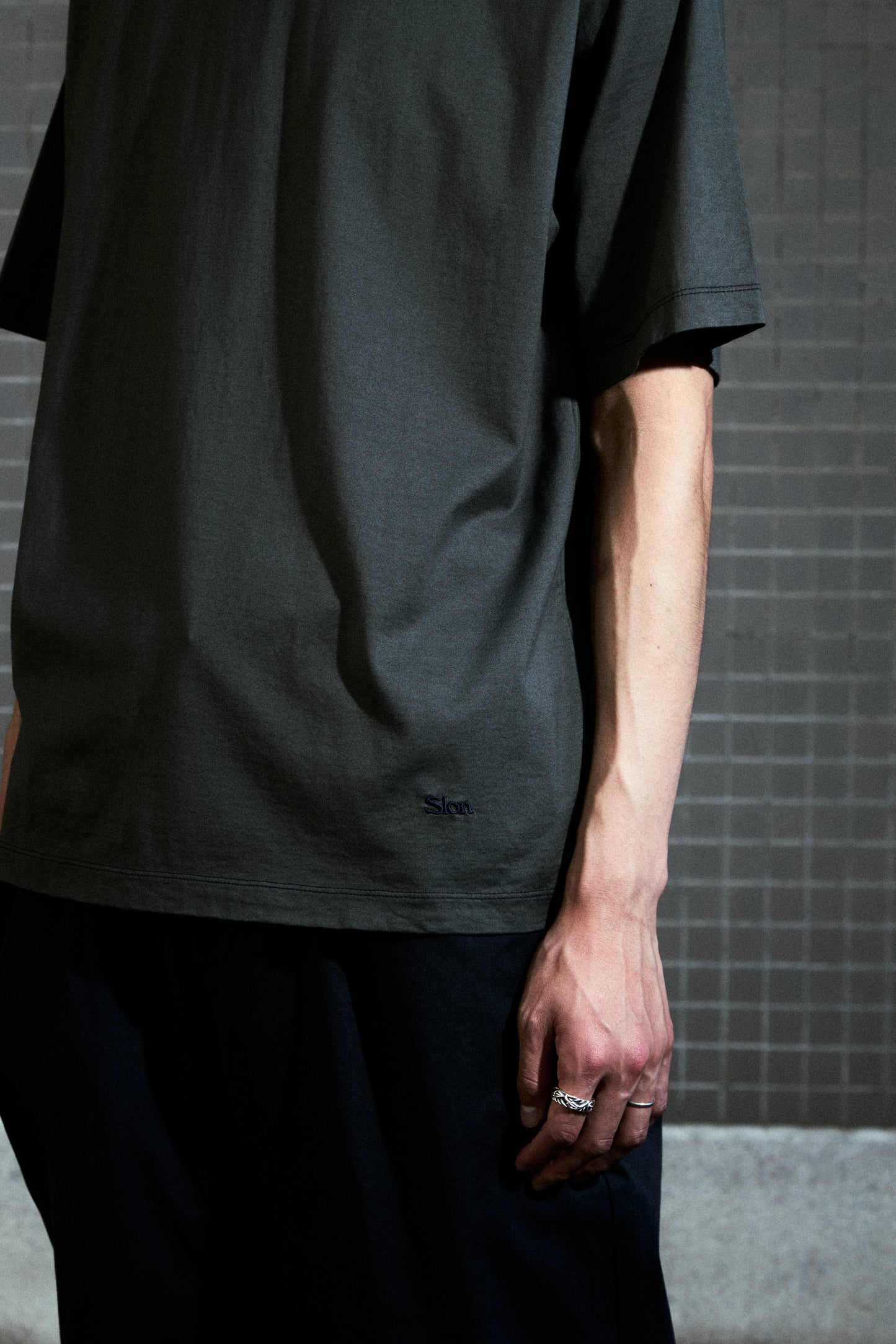 Slon Basic & Comfort S/S Tee - Grey Moss