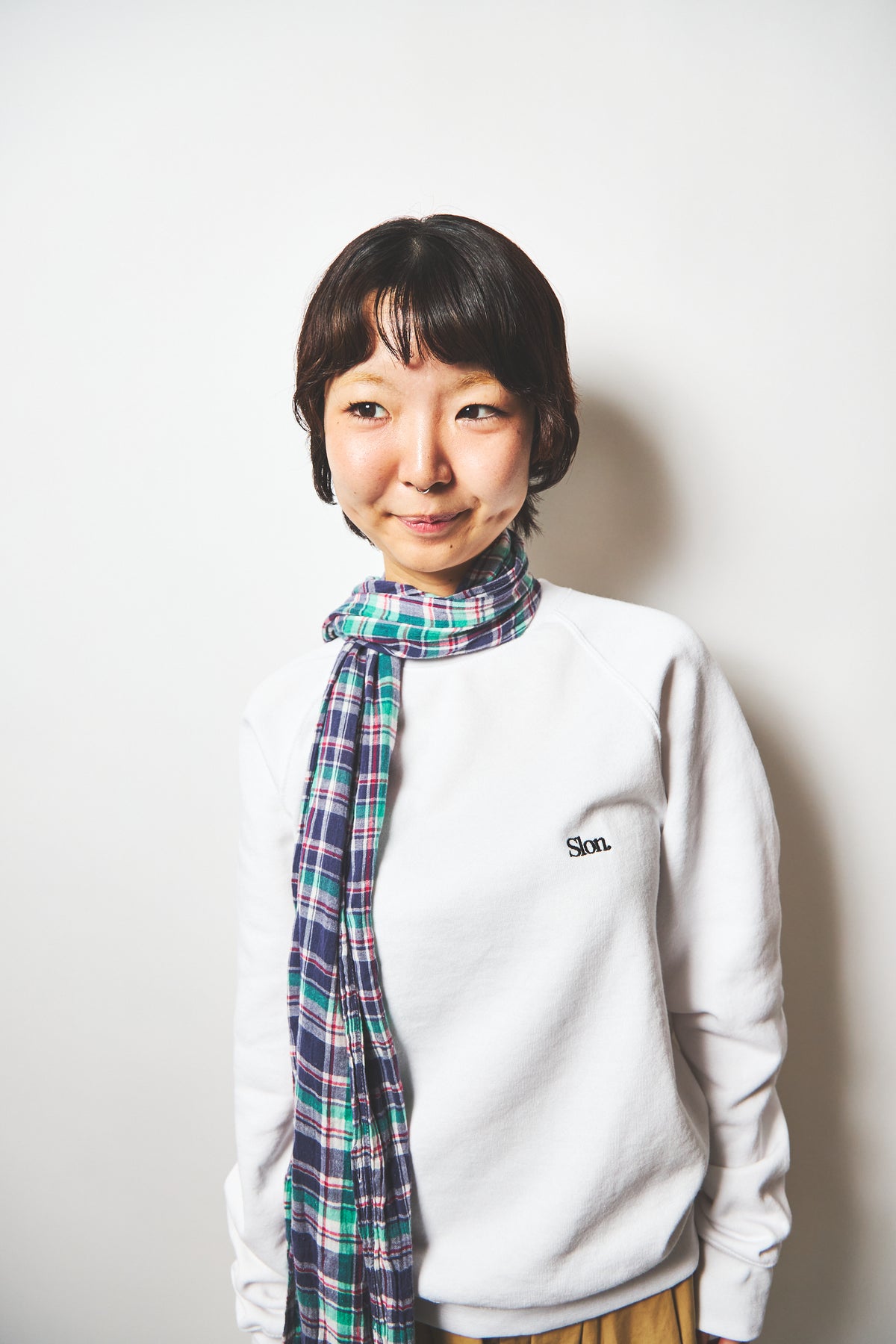 Slon FRUIT Raglan Sweat - White