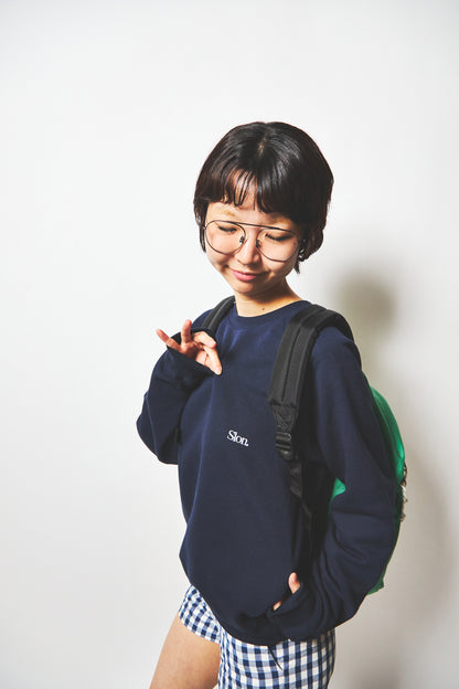 Slon FRUIT Raglan Sweat - Deep Navy
