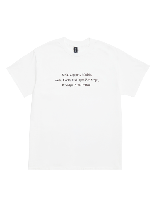 Slon "Beer of Choice" S/S Tee - White