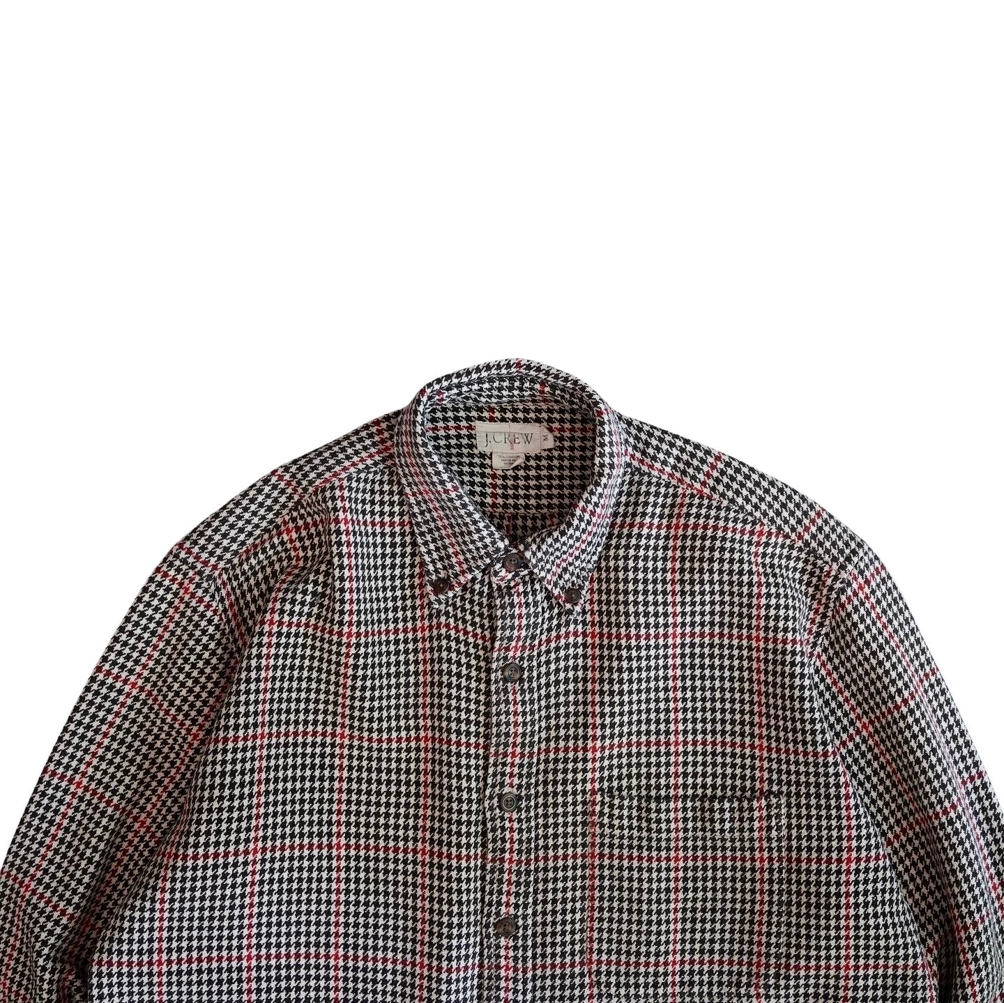 J.Crew Heavy Cotton Houndstooth Woven Shirt