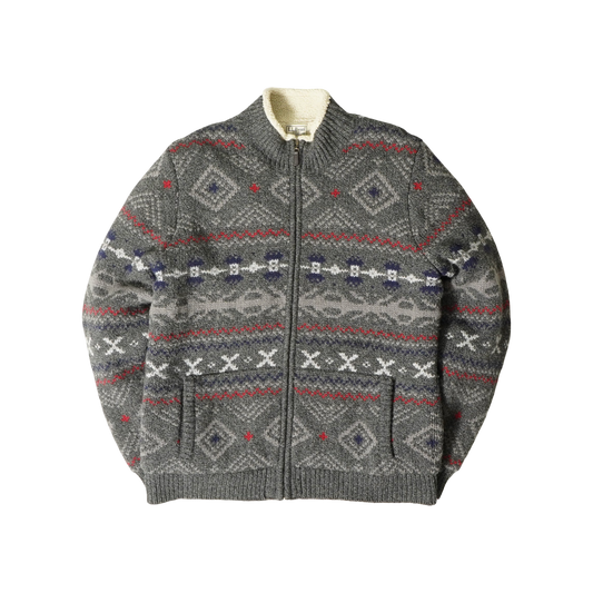 L.L.Bean Lamb Wool Zip Cardigan