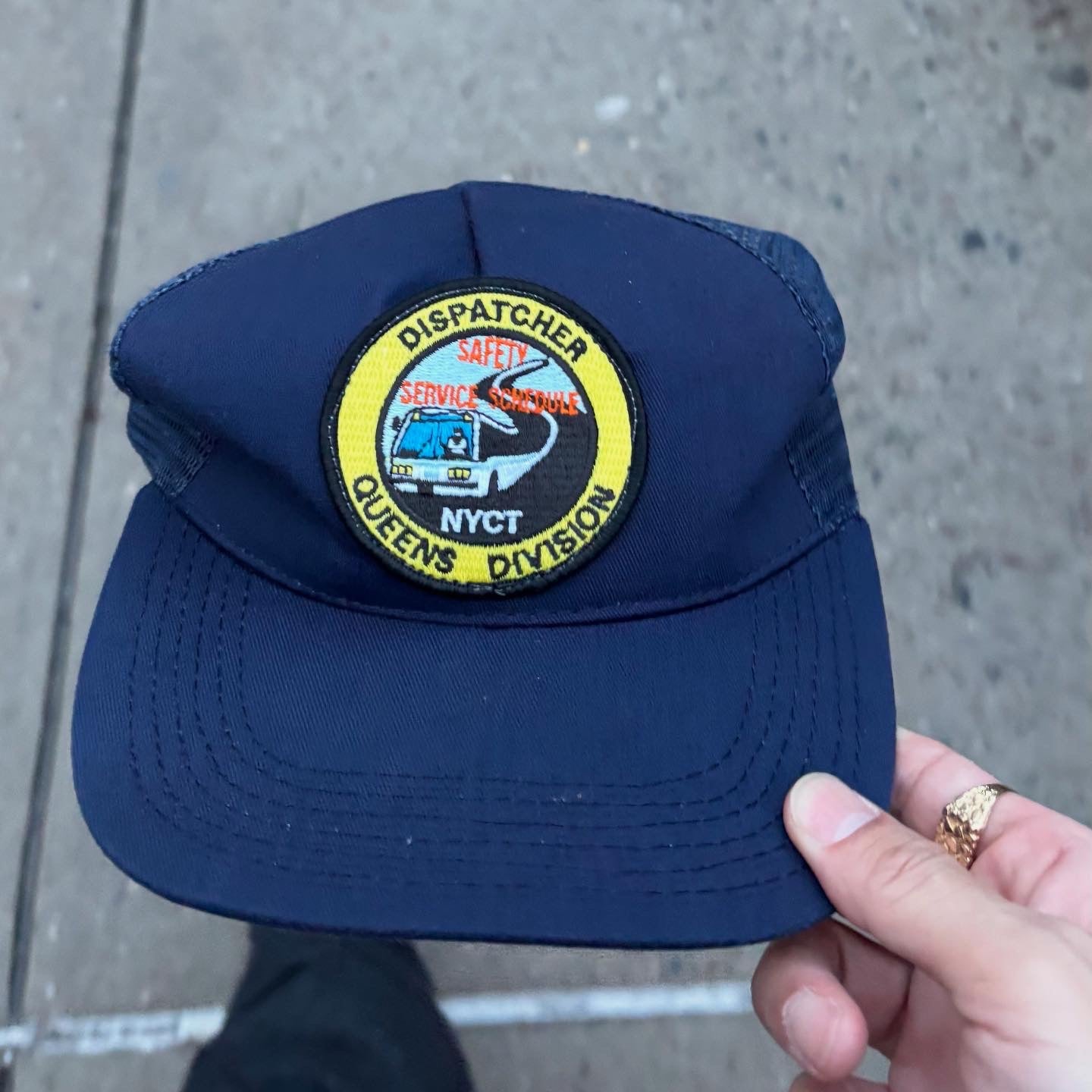 80-90’s NYCT DISPATCHER QUEENS DIVISION Mesh Hat
