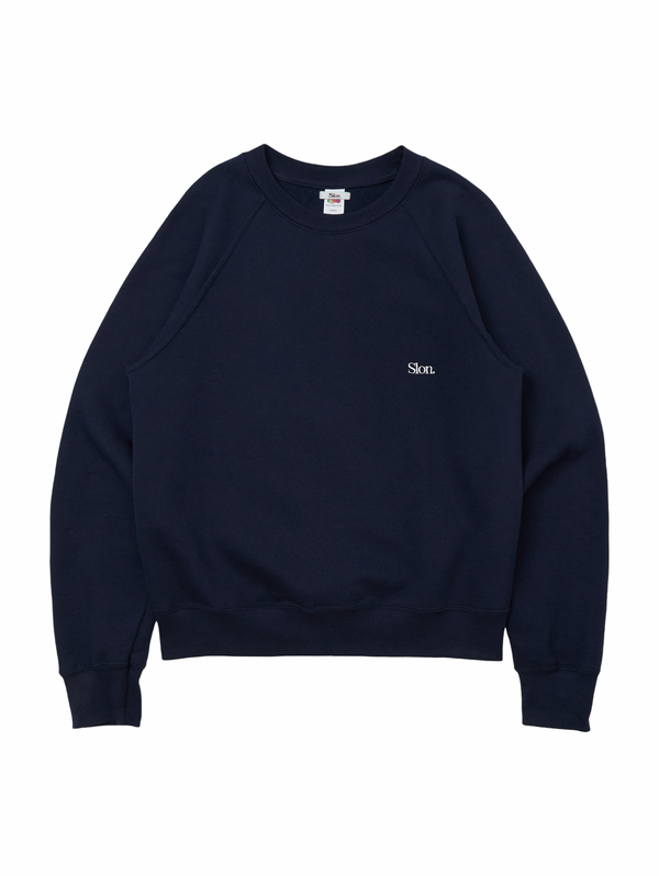 Slon FRUIT Raglan Sweat - Deep Navy
