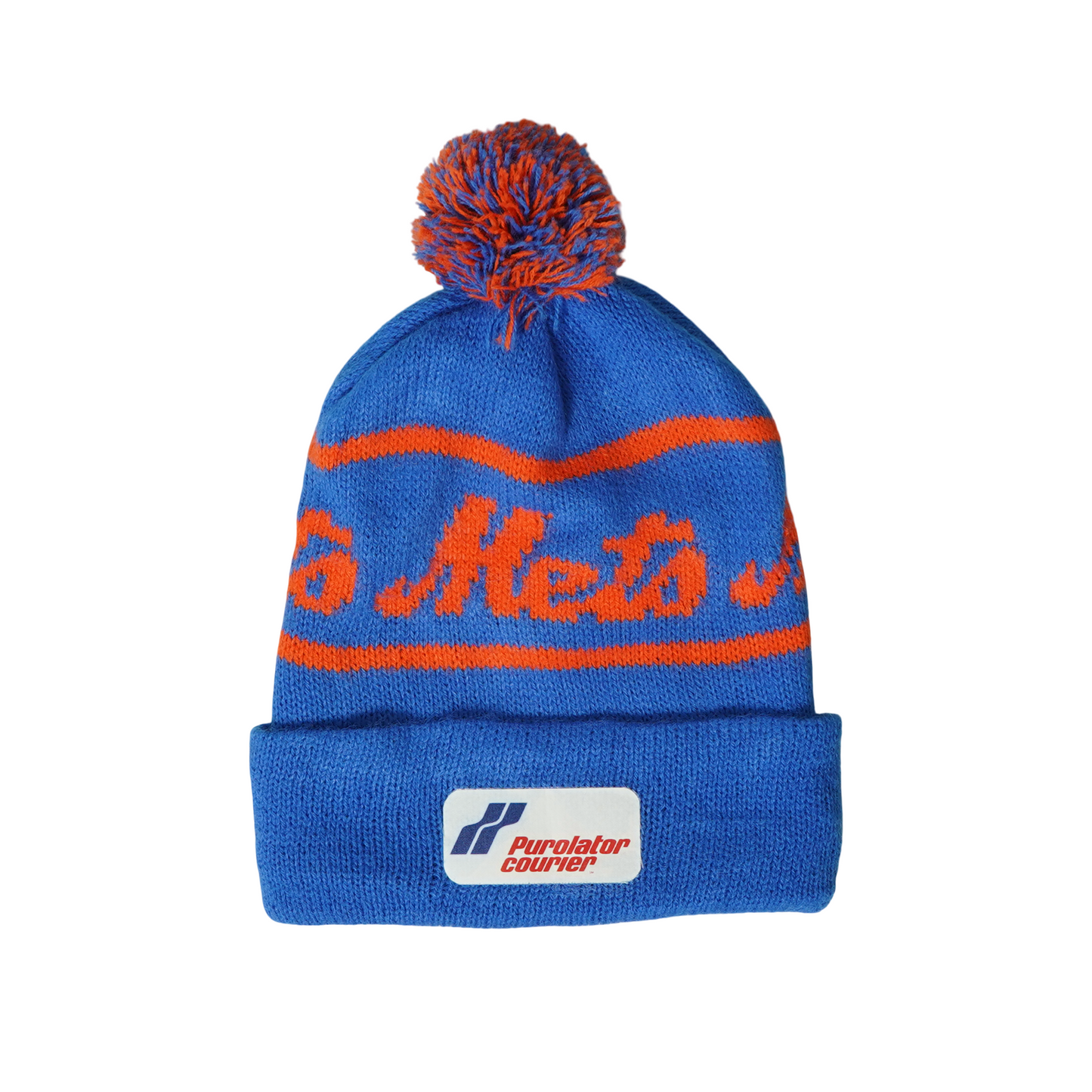 New York Mets x Purolator Courier Pom Pom Beanie