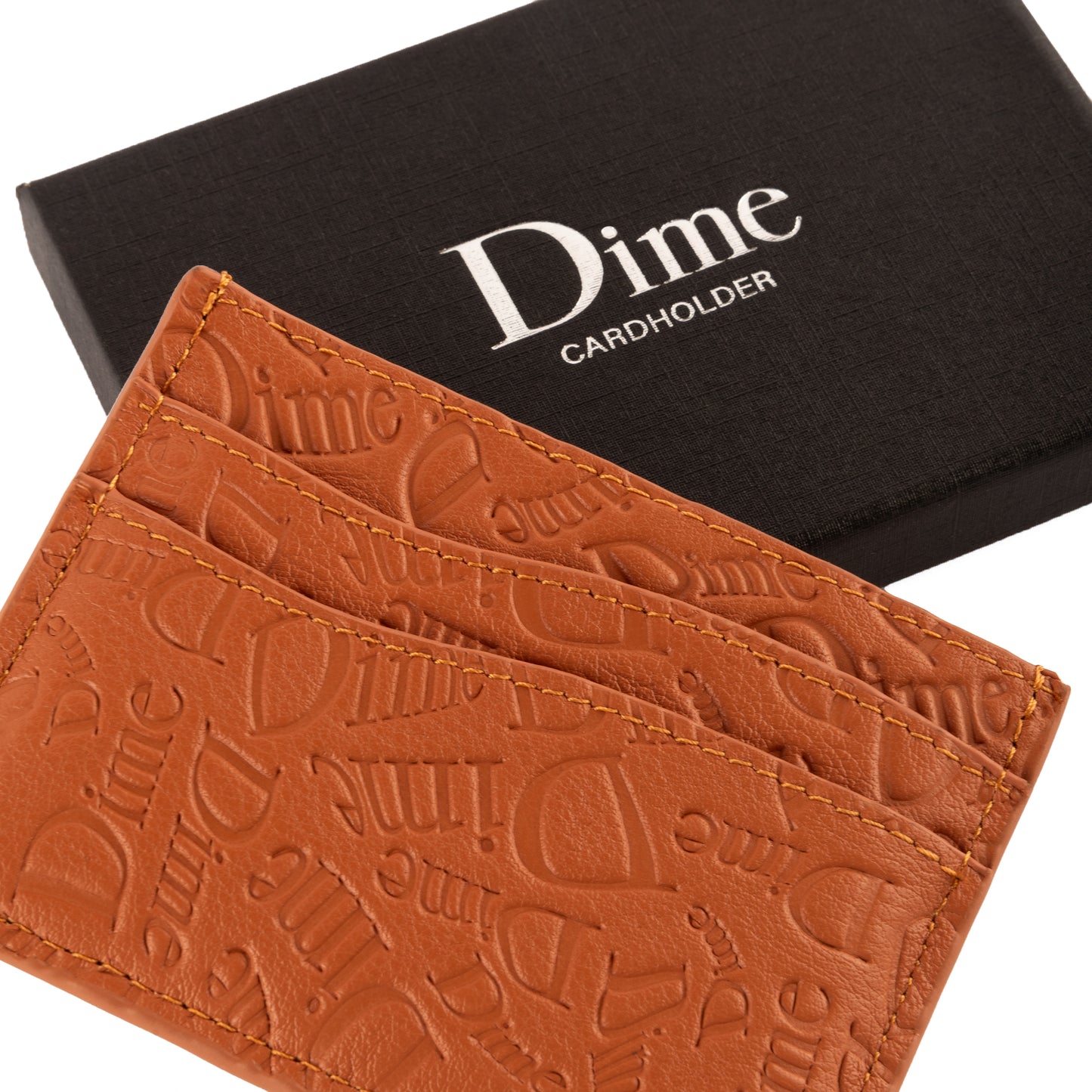 Dime HAHA LEATHER CARDHOLDER "Almond"