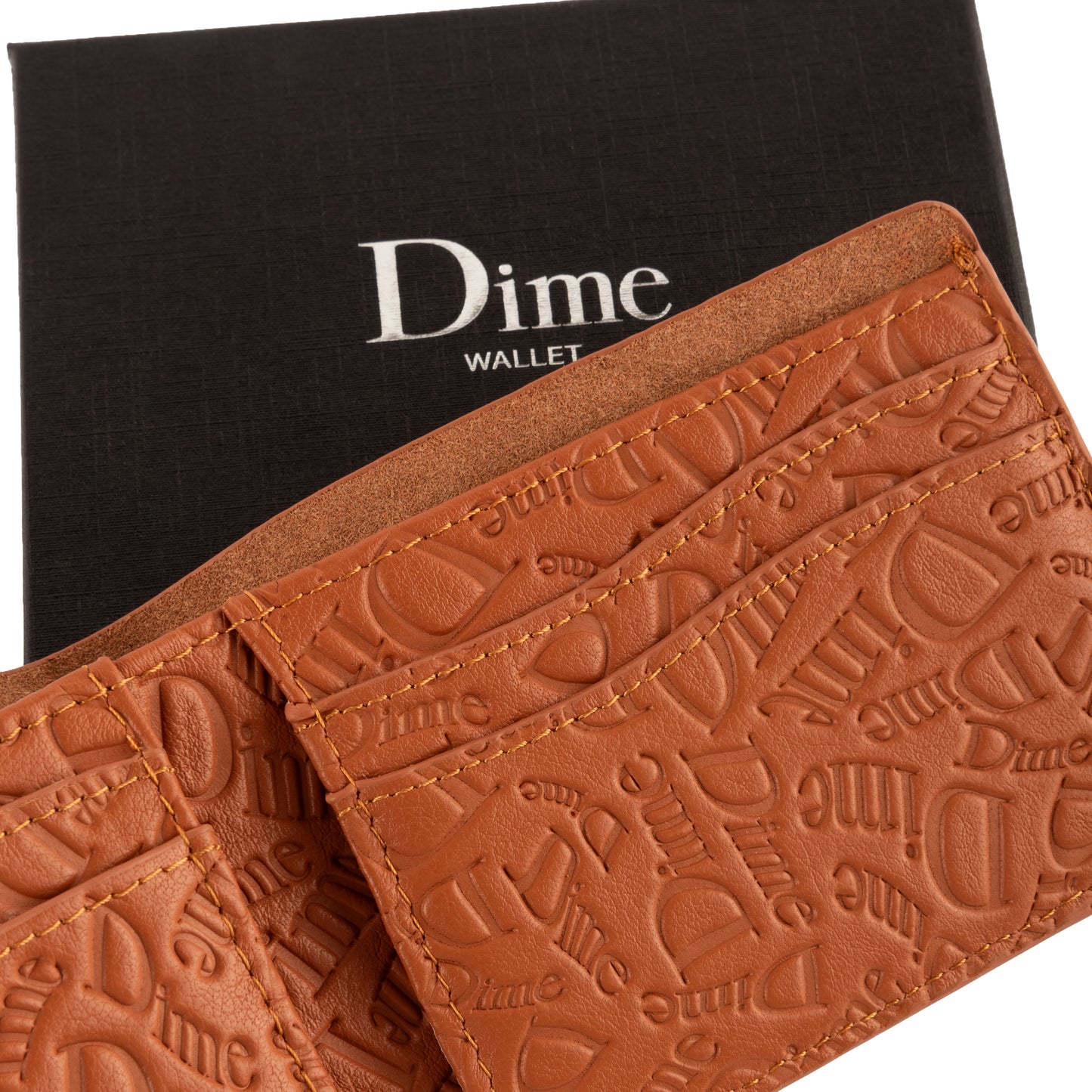 Dime HAHA LEATHER WALLET "Almond"