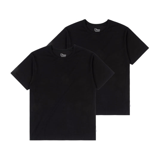 Dime 2 PACK T-SHIRTS - Black