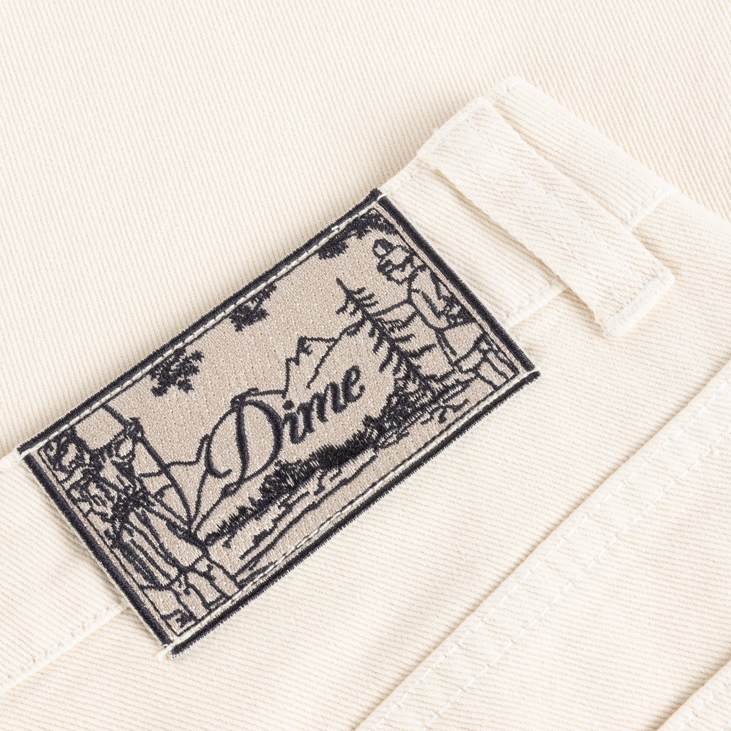 Dime Relaxed Denim Pants - Warm white