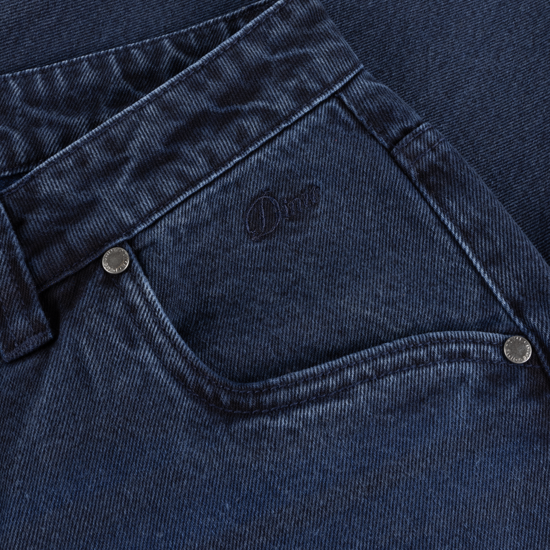 Dime Relaxed Denim Pants - Sandblasted True Blue