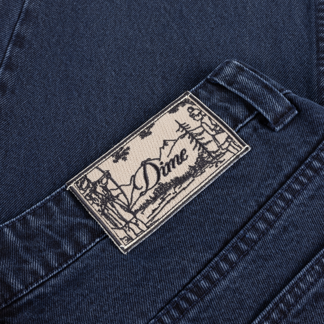 Dime Relaxed Denim Pants - Sandblasted True Blue