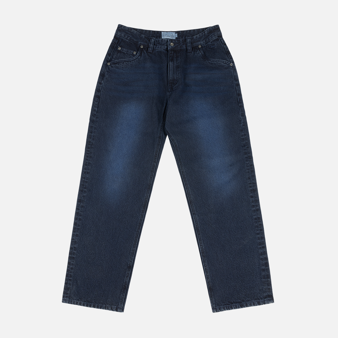 Dime Relaxed Denim Pants - Sandblasted True Blue