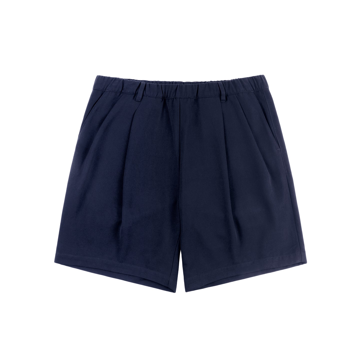 Dime PLEATED TWILL SHORTS "Navy"