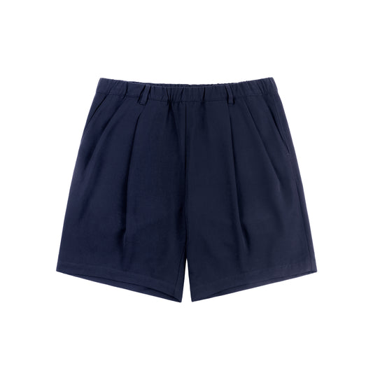 Dime PLEATED TWILL SHORTS "Navy"