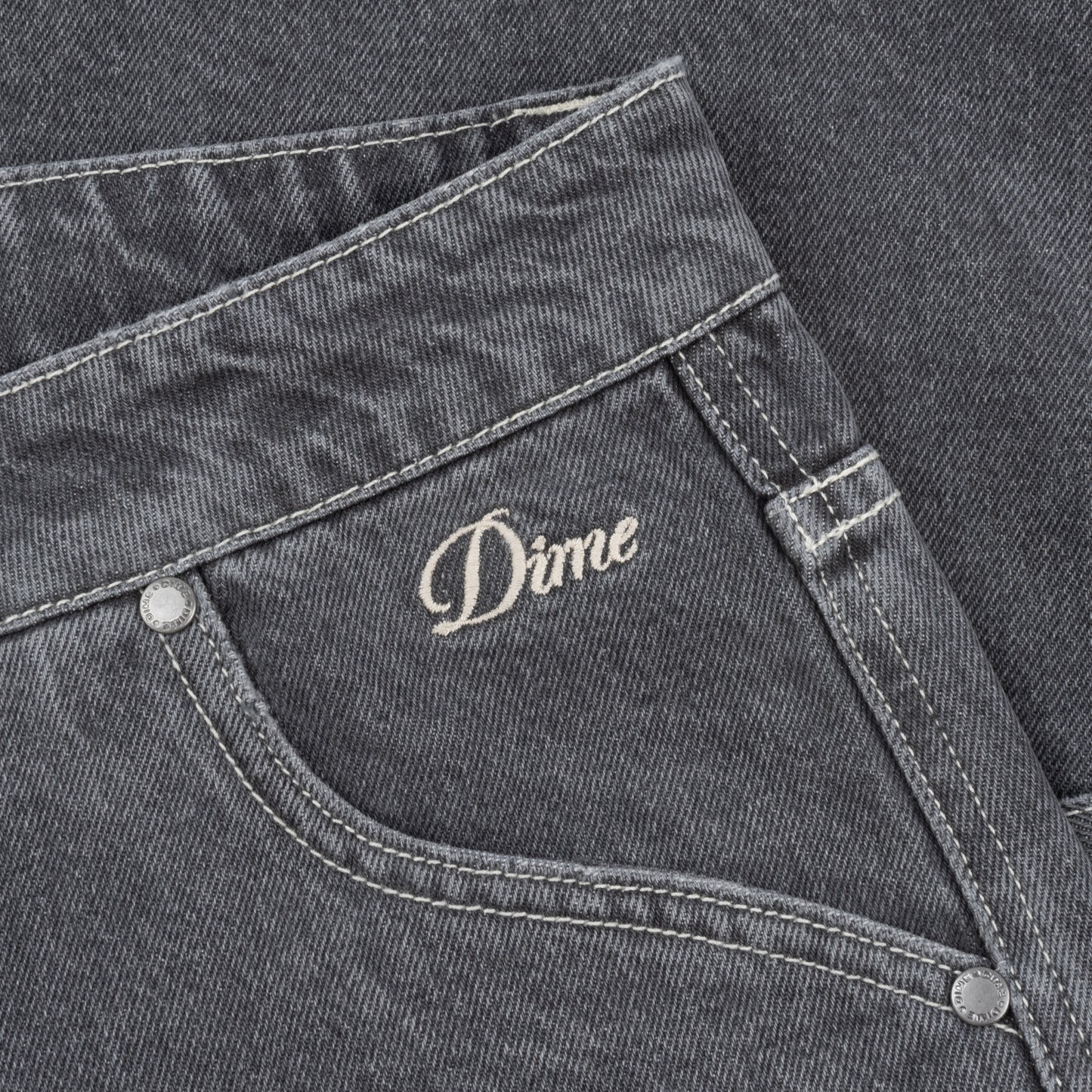 Dime CLASSIC DENIM SHORTS - Faded Black