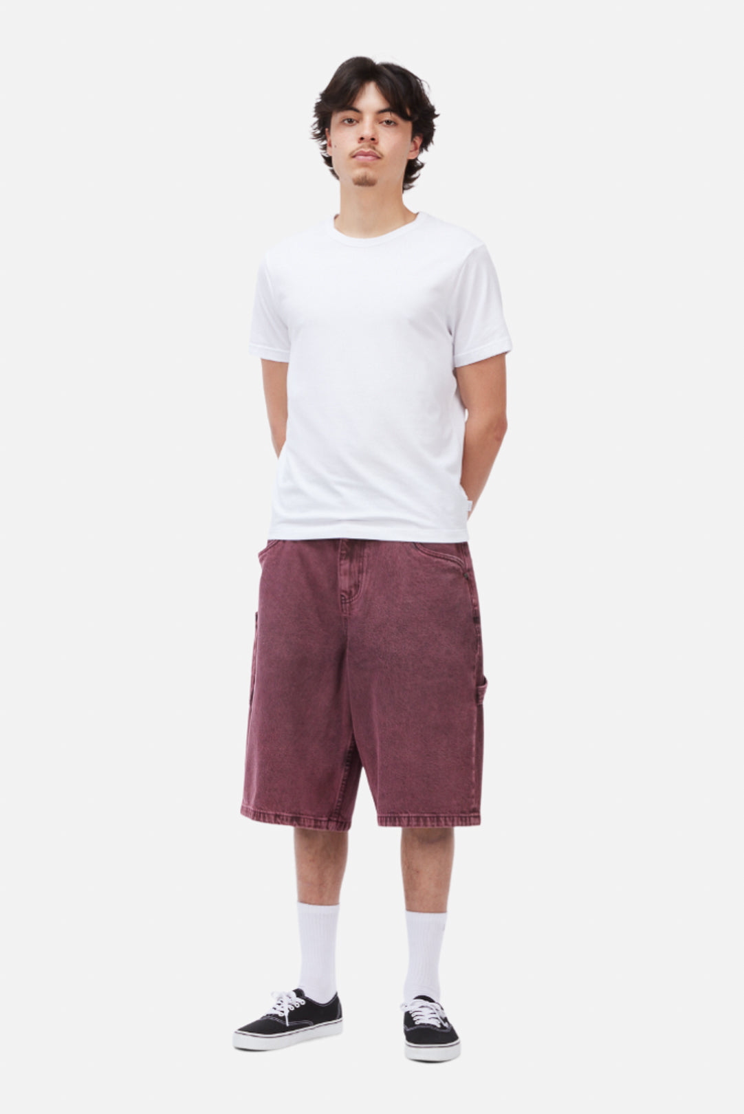 Dime Classic Denim Shorts - Wine Washed