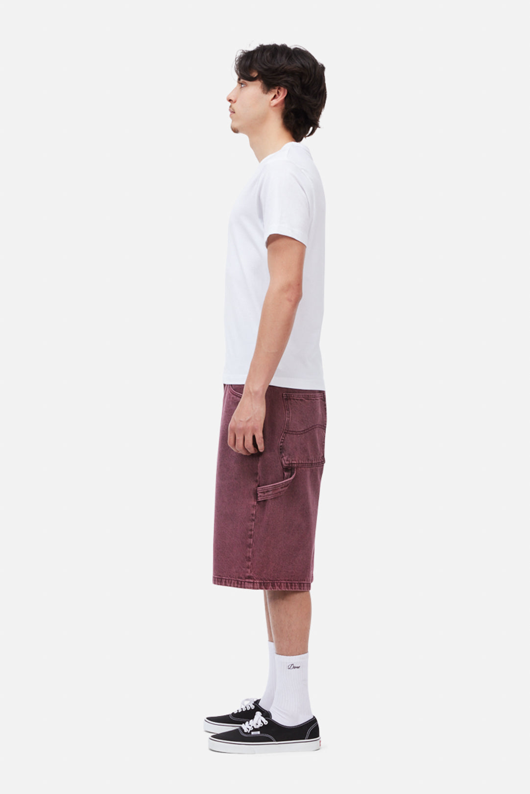 Dime Classic Denim Shorts - Wine Washed