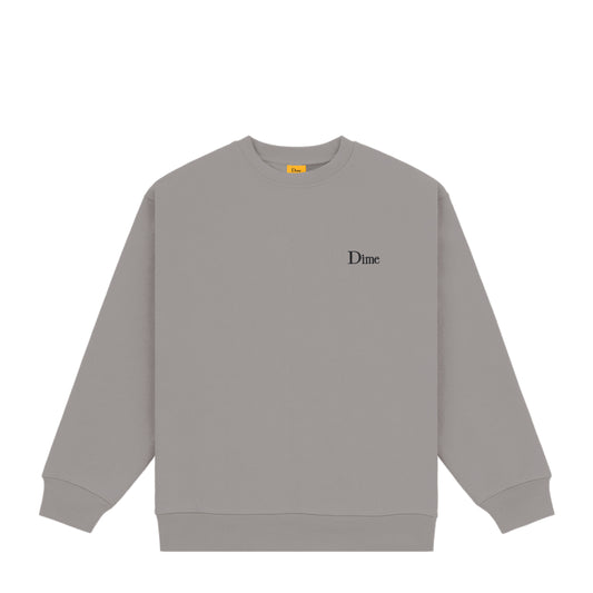 Dime Classic Small Logo Crewneck - Charcoal