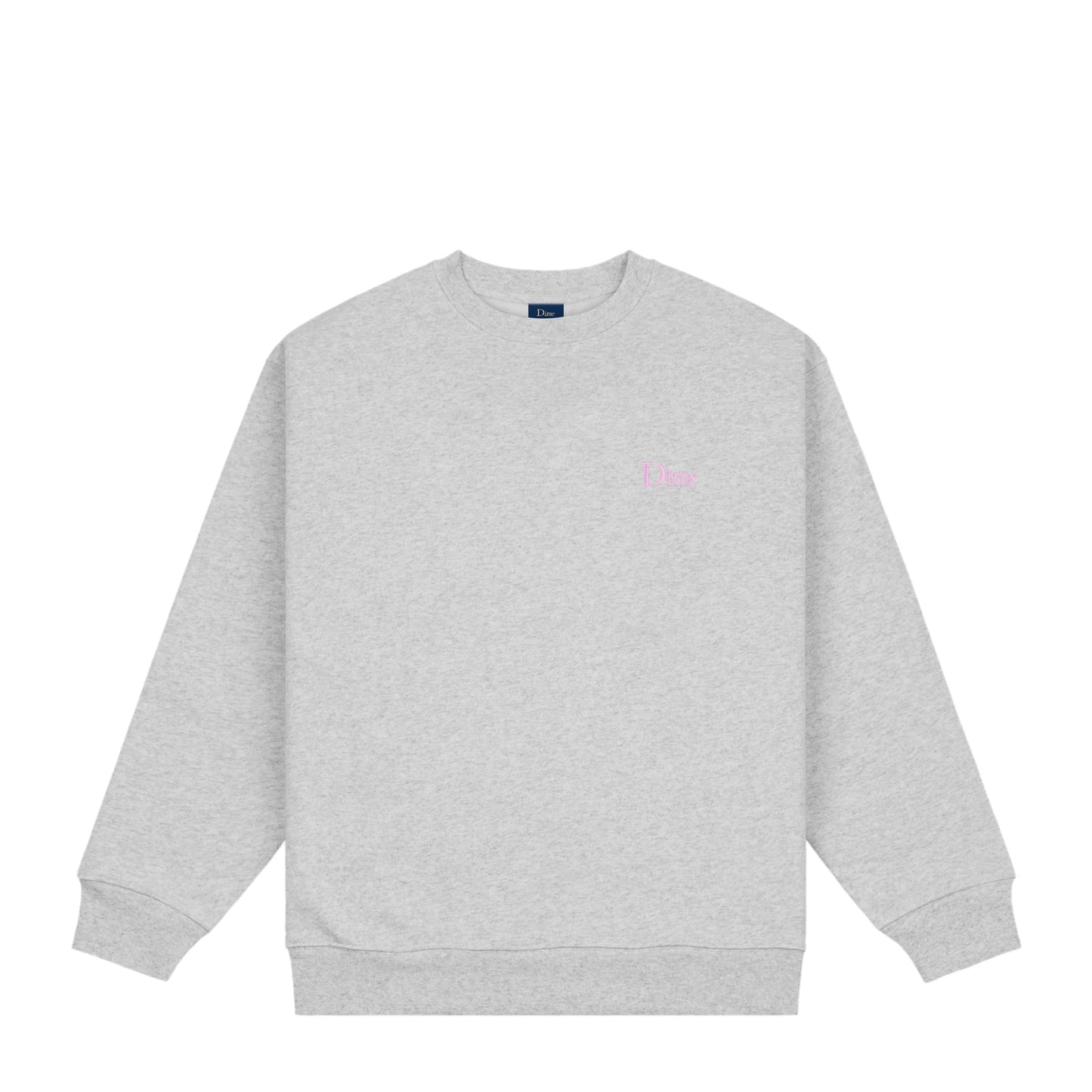 Dime Classic Small Logo Crewneck - Heather Gray